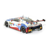 Scaleauto SC-6353R Audi LMS GT3 No. 75, Valvoline white, blue and red livery, rear three-quarter view
