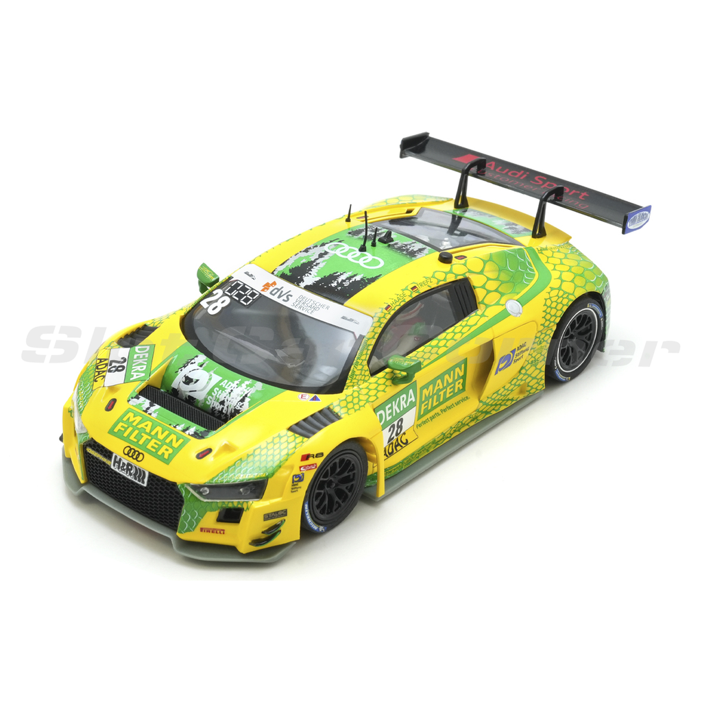 Scaleauto SC-6354R Audi R8 LMS GT3 No. 28 ADAC GT Masters 2021, front three-quarter view