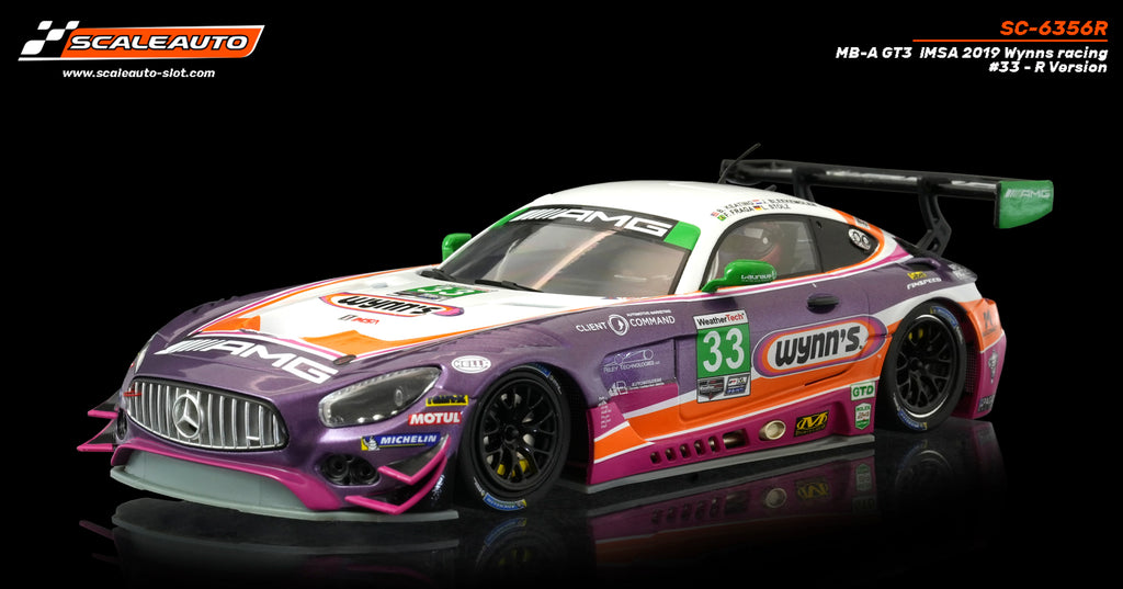 Scaleauto SC-6356R Mercedes AMG GT3 Wynn's No. 33