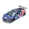 Scaleauto SC-6359R NSX GT3 No. 69, blue, white and red stars-and-stripes livery, front three-quarter view