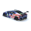 Scaleauto SC-6359R NSX GT3 No. 69, blue, white and red stars-and-stripes livery, rear three-quarter view