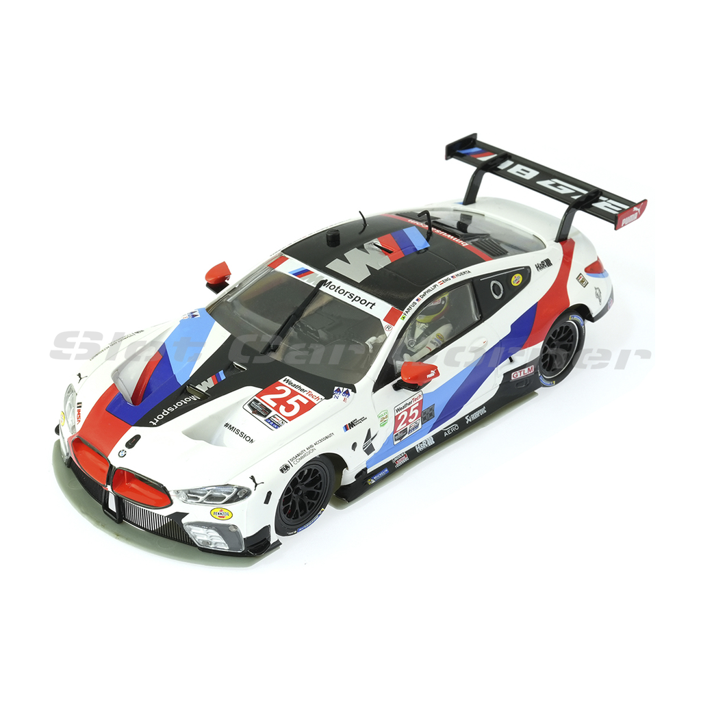 Scaleauto SC-6362R BMW M8 GTLM BMW M Motorsport No. 25, 24 Hours of Daytona 2019 – front three-quarter view