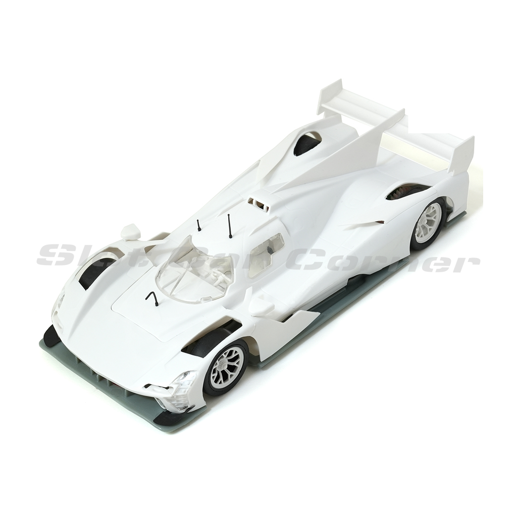Scaleauto SC-6377 Cadillac V-LMdH Hypercar White Racing Kit – front three-quarter view