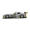Scaleauto SC-6439R SRT Viper GTS No. 13, silver, black and yellow livery, left side profile view