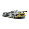 Scaleauto SC-6439R SRT Viper GTS No. 13, silver, black and yellow livery, rear three-quarter view