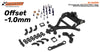 Scaleauto SC-6529AHD RT4 Anglewinder HARD Motor Mount, 1.0mm Offset