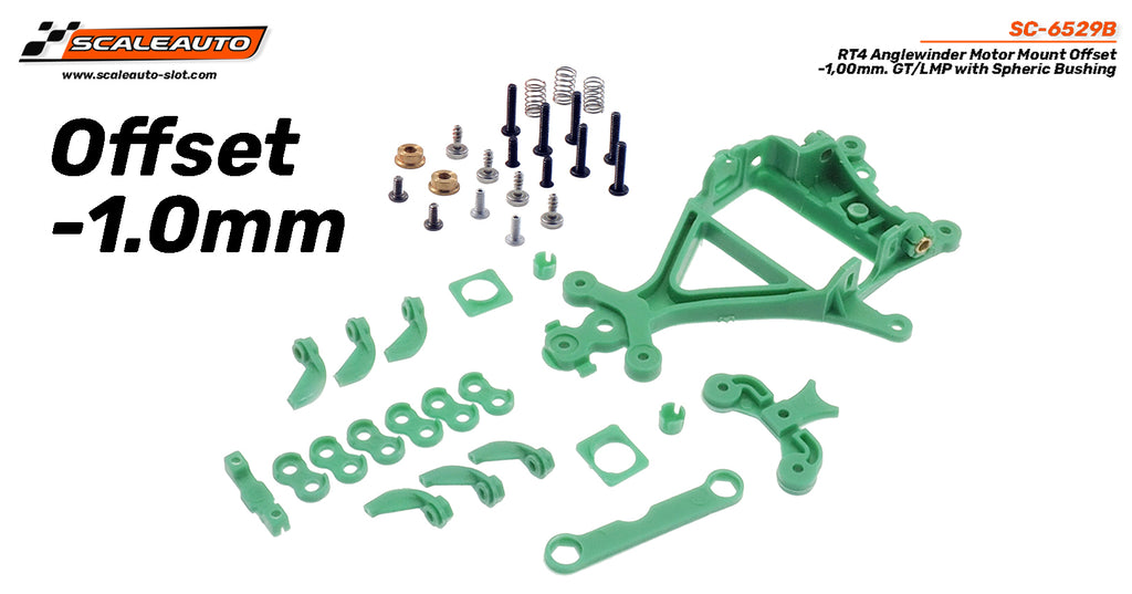 Scaleauto SC-6529B RT4 Anglewinder Motor Mount, 1.0mm Offset