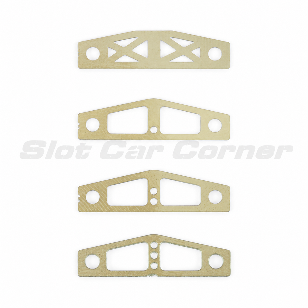 Scaleauto SC-6533 RT4 Rear Axle Height Shims, 0.1–0.8 mm, package of 4