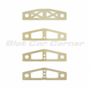 Scaleauto SC-6533 RT4 Rear Axle Height Shims, 0.1–0.8 mm, package of 4