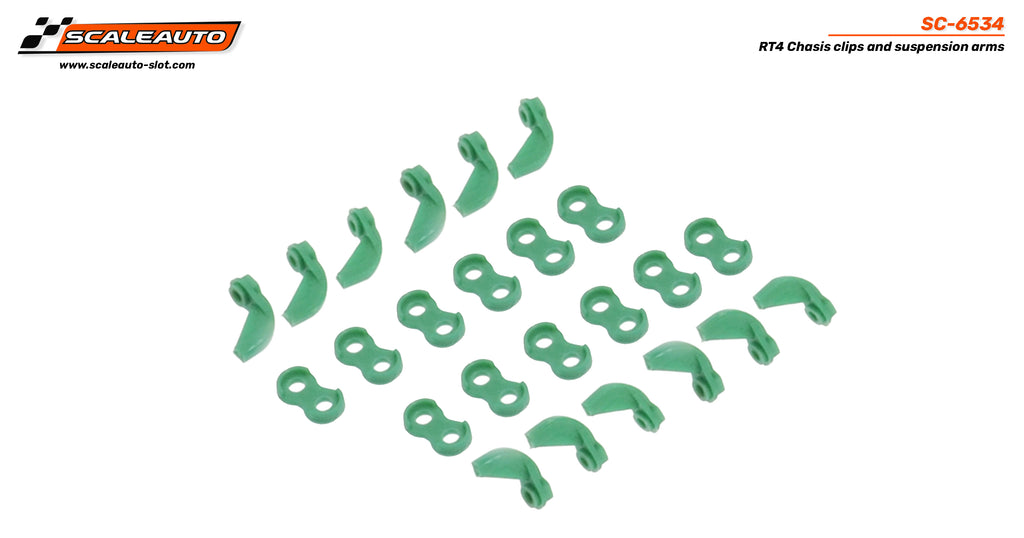 Scaleauto SC-6534 RT4 Chassis Clips and Suspension Arms