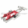Scaleauto SC-6538B inline motor mount extension installation illustration; chassis and motor mount not included