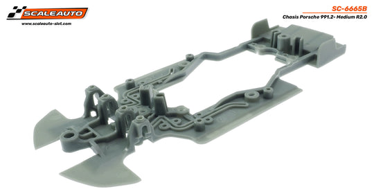 SC-6665B Scaleauto Porsche 991.2 R2.0 Chassis, Medium (Gray)