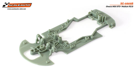 SC-6666B Scaleauto NSX GTE R2.0 Chassis, Medium (Gray)