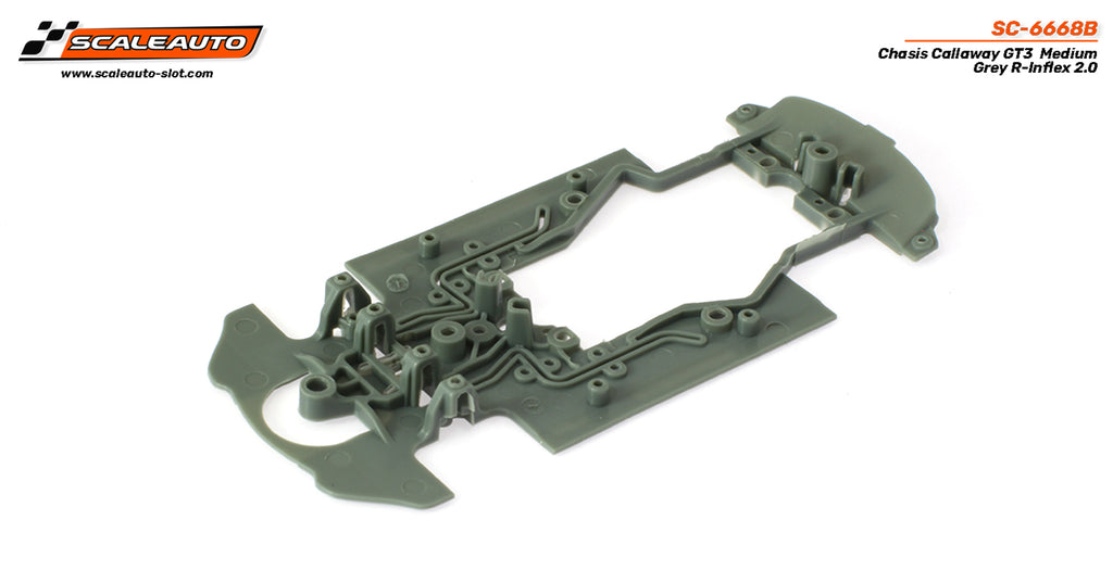 SC-6668B Scaleauto Callaway GT3 R2.0 Chassis, Medium (Gray)