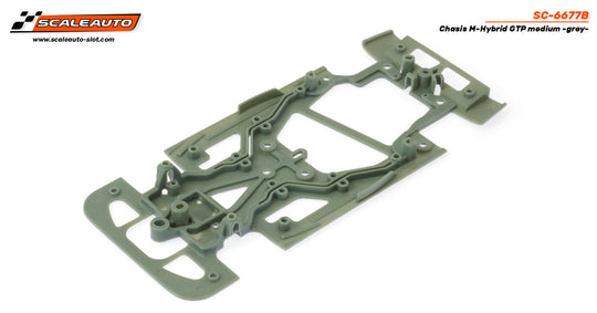 Scaleauto SC-6677B M-Hybrid Hypercar Chassis, Medium (Gray)