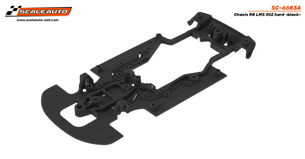 Scaleauto SC-6683A R8 LMS GT2 Chassis, Hard (Black)