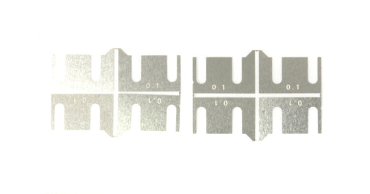 Scaleauto SC-8127D Axle Mount Spacers, 0.1mm
