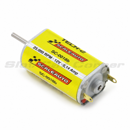 Scaleauto SC-0018b TECH-2 25,000 RPM Slim-Can Motor, 1.5 mm Shaft