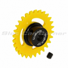 Scaleauto SC-1168R anglewinder gear and set screw, angled hub-side view