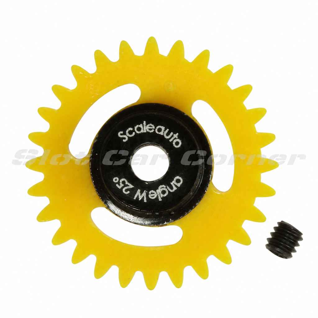 Scaleauto SC-1168R 28-Tooth Polyamide Anglewinder Gear, 15.8 mm, product view