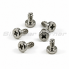 Six Scaleauto SC-5138 M2 x 4 mm stainless Phillips screws, alternate angled view