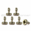 Six Scaleauto SC-5138 M2 x 4 mm large-head body mounting screws