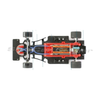 Scaleauto SC-6305 Formula 90-97 inline chassis with body removed, top view