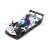 Scaleauto SC-6384 white, blue and red M-Hybrid GTP No. 25 slot car, front three-quarter view