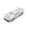 Scaleauto SC-6426 Lamborghini Supertrofeo EVO2 unpainted white slot car kit, front three-quarter view