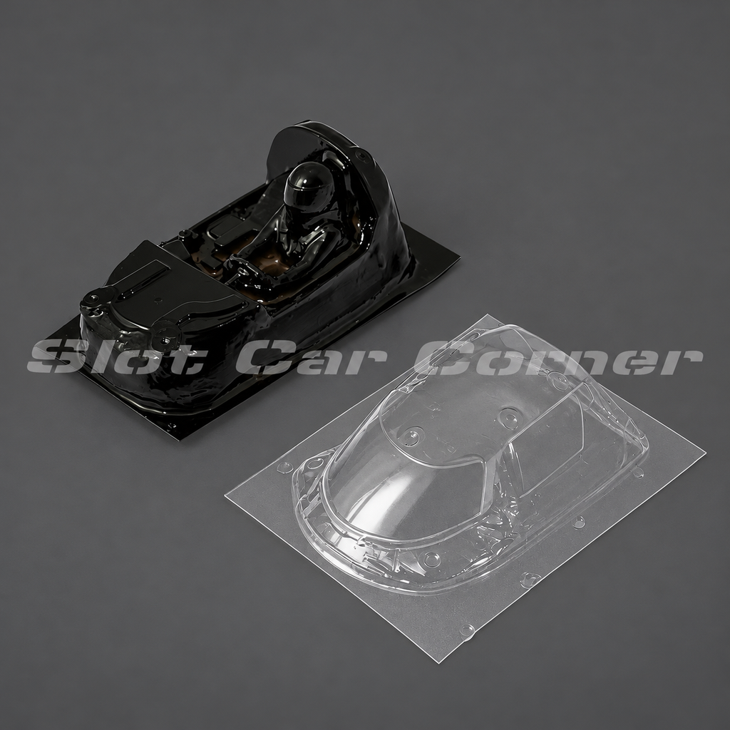 Scaleauto SC-6676 Peugeot 9x8 Hypercar Lightweight Lexan Cockpit Set, Unpainted, product view