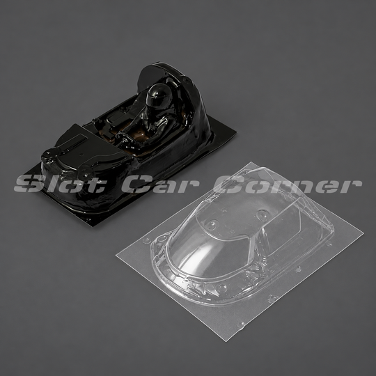 Scaleauto SC-6676 Peugeot 9x8 Hypercar Lightweight Lexan Cockpit Set, Unpainted