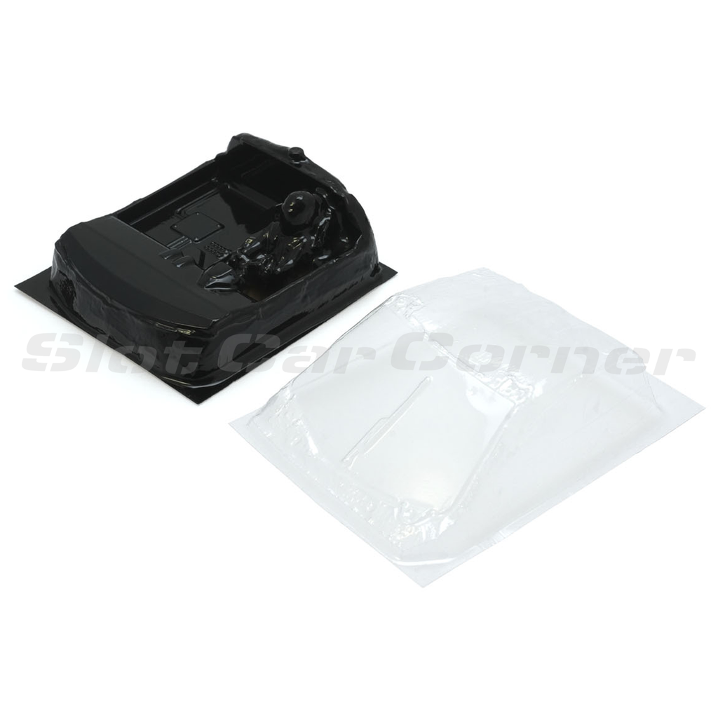 Scaleauto SC-6687 LMBH Supertrofeo Evo2 lightweight black Lexan cockpit and clear window set