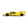 Scalextric C4653 yellow Porsche 963 No. 85 JDC Miller Daytona 2025 1:32 slot car, side profile