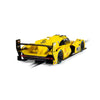 Scalextric C4653 yellow Porsche 963 No. 85 JDC Miller Daytona 2025 1:32 slot car, rear three-quarter view