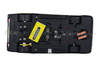 Sideways SW76 Ford Escort MKII Zakspeed No. 53, chassis underside on white background