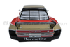 Sideways SW86 BMW 3.5 CSL Group 5 Team Hermetite No. 45, rear view on white background