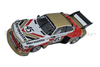 Sideways SW86 BMW 3.5 CSL Group 5 Team Hermetite No. 45, front three-quarter view (photo 6) on white background