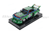 Sideways SW88 BMW 3.5 CSL Group 5 Schnitzer Motorsport No. 43, front three-quarter view (photo 8) on white background