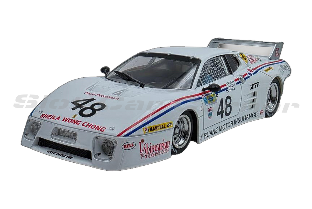 Sideways SW95 512BB/LM No. 48, 24h Le Mans 1981, front three-quarter view on white background