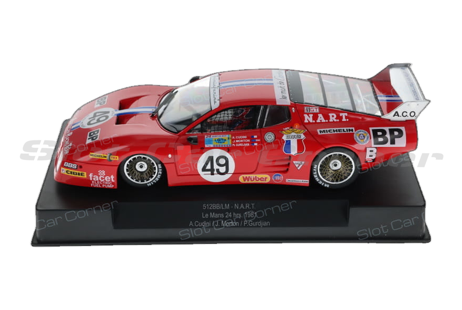 Sideways SW96 512BB/LM No. 49, 24h Le Mans 1981, side view on white background