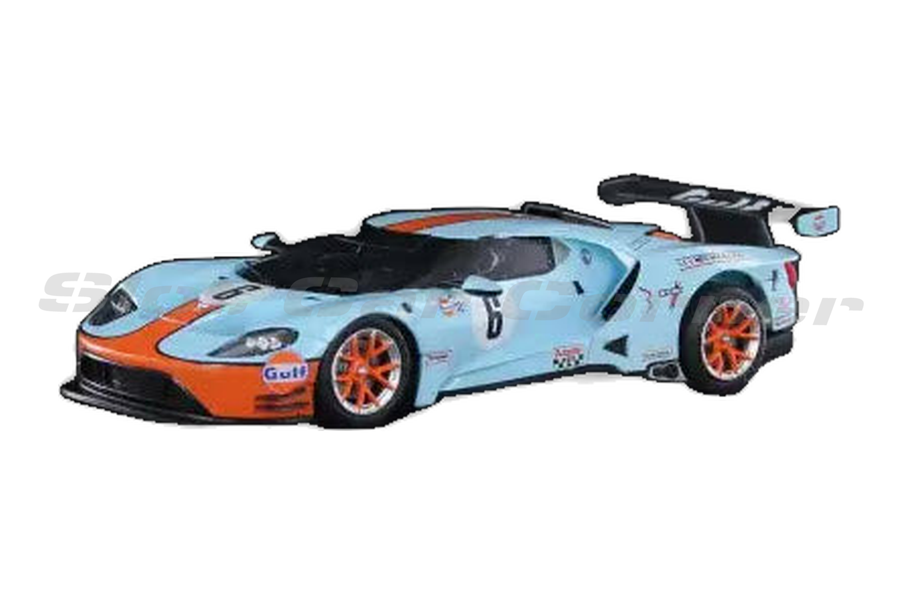 Sideways SWCAR02D Ford GT GTE Historical Colors Gulf No. 6, front three-quarter view on white background