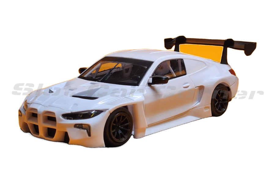 Sideways SWCAR09K BMW M4 GT3 White Kit, front three-quarter view on white background