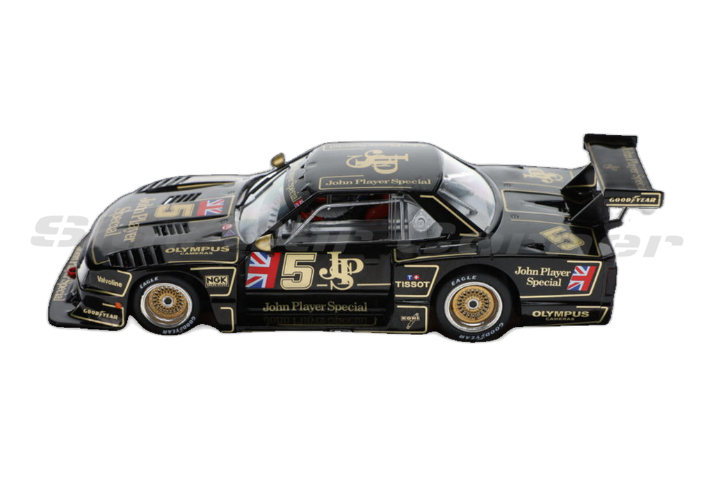 Sideways SWLE09 Nissan Skyline Turbo Gr. 5 No. 5, JPS LIMITED EDITION, side view on white background