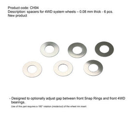 Slot.It CH94 4WD Wheel Spacers