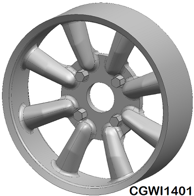 CGWI1401 CG Slotcars Minilite Wheel Inserts, 14mm