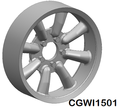 CGWI1501 CG Slotcars Minilite Wheel Inserts, 15mm