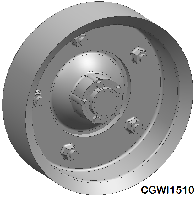 CG Slotcars CGWI1510 Wide-5 5-Bolt Wheel Inserts, 15mm
