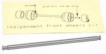 Slot.It PA39 Independent Front Wheels Axle