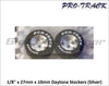 Pro-Track 329 Aluminum Daytona Stockers 1/8'' x 27mm x 10mm Wheels, Silver