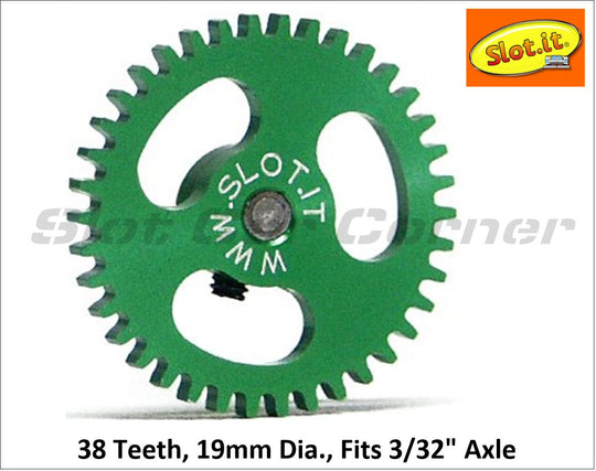 Slot.It GS1938 19mm Ergal Sidewinder Gear, 38T